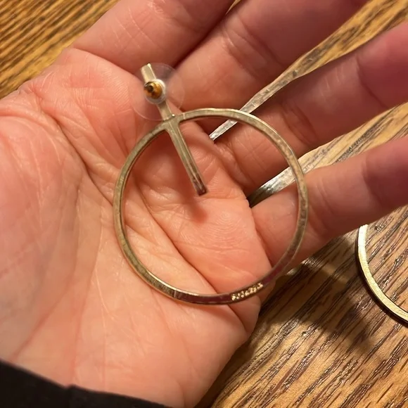 “Sugar Fix Bauble Bar Hoop Earrings” - Picture 3 of 5